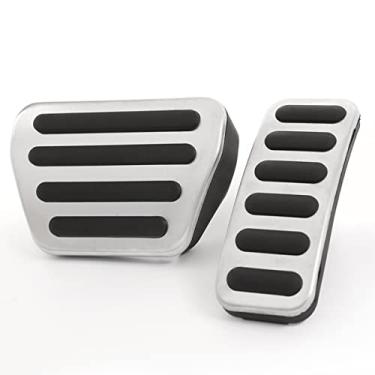 Imagem de CHEYA Conjunto de capa de pedal de acelerador de freio a gás antiderrapante para Land Rover Range Rover Sport/Evoque/Velar/Vogue 2013-2020, para Land Rover Discovery 5 2014-2020, para Defender 2020 (estilo 2)