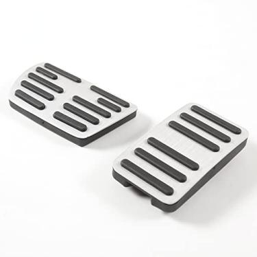 Imagem de TINKI Capa antiderrapante de alumínio antiderrapante para pedal de freio a gás combustível para Honda Civic Accord CRV Odyssey Pilot Passport Insight Ridgeline, capas de pedal de freio e acelerador