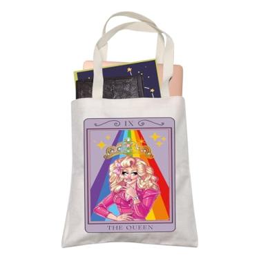 Imagem de Fabulous Drag Rainbow Queen Gift IX The Queen Bolsa de compras Tarot Orgulho Gay LGBTQ reutilizável, Ix the Queen, Medium