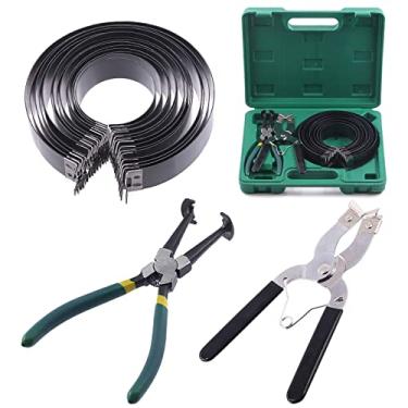 Imagem de Keadic Conjunto de ferramentas de compressor de anel de pistão de motor automotivo de 16 peças contém alicates de compressor, alicates de instalação de pistão e catraca de compressão de 14 faixas de 6