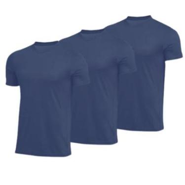 Imagem de Kit 3 Camiseta Masculina Esporte  Sport Corrida Exercícios Físicos-Masculino