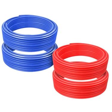 Imagem de Pexflow PXKT-RB5001234 PEX Tubo de Água Potável Combo Sem Barreira, 1,2 cm x 1,5 m (Vermelho + Azul) + 1,9 cm x 1,5 m (Vermelho + Azul)