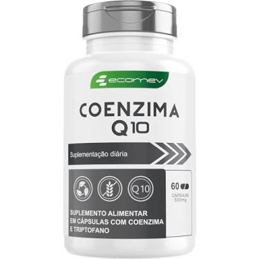 Imagem de Coenzima Q10 Com L Triptofano 500Mg Pura Alta Concentração - 60 Cápsulas - Ecomev
