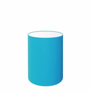Imagem de Cúpula Abajur Cilíndrica Cp-8002 Ø13x30cm Azul Turquesa