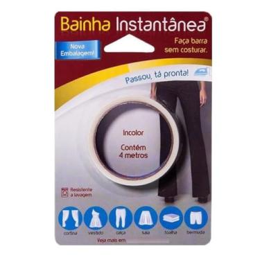 Imagem de Tia Ajuda Fita Bainha Instantânea Sem Costura Ajuste Rápido e Fácil de Aplicar Sem Agulha Bainha Instantânea de 4m para Remendos e Reparos Fáceis