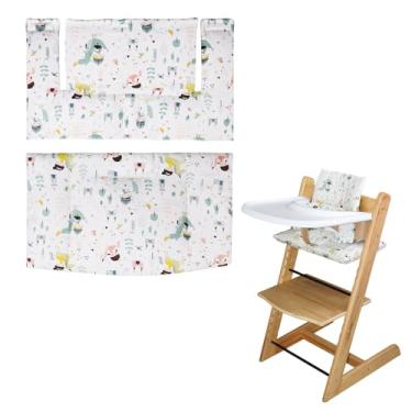 Imagem de Para almofada de cadeira alta Tripp Trapp, macia e confortável para almofada de cadeira alta Tripp Trapp, o conjunto de almofadas Tripp Trapp torna mais seguro e confortável para o bebê sentar