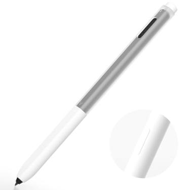 Imagem de AZF Capa lápis compatível com Samsung Galaxy Tab S7/S7+/S7 FE/S8/S8+/S8 Ultra/S9/S9+/S9 Ultra S, com capa superior e inferior separadas, capa de silicone translúcida. (branca)