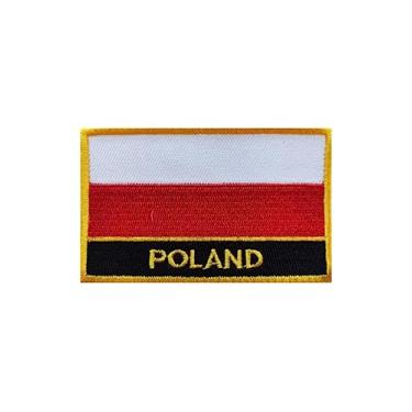 Imagem de Ruoming 1 peça de adesivos de bandeira da Polônia bordados a ferro ou costurados tático militar nacional da Polônia (Polônia 1)*