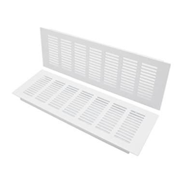 Imagem de 2 peças Capa de ventilação de ar, grade de ventilação de liga de alumínio branca TTZEZE cobertura retangular de metal para guarda-roupa, fogão, sapatos, armário, pia, cozinha, banheiro, parede lateral, teto e saída de exaustão de piso