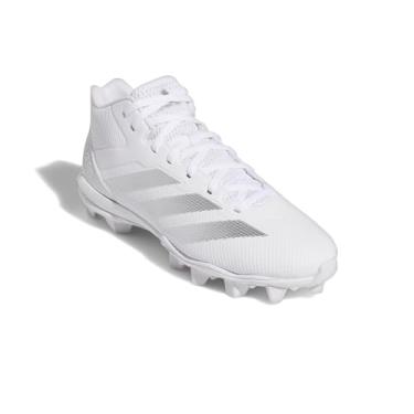 Imagem de adidas Tênis de futebol masculino Adizero Impact.2 Spark Molded, Branco/Prata Metálico/Branco, 40