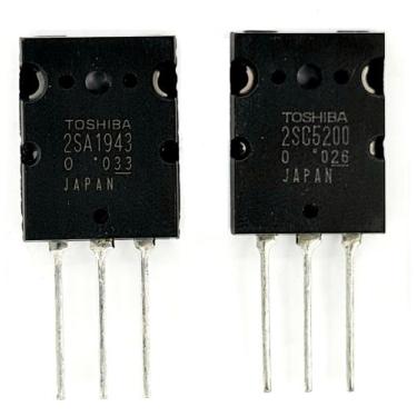 Imagem de Kit C/ 10 Pares transistor 2sa1943 + 2sc5200 Originais 2sa 1943+2sc 52