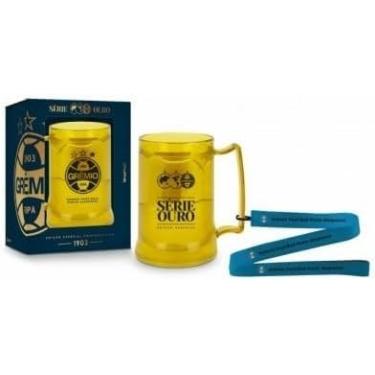 Imagem de Caneca de Gel C/Cordao do Gremio - Série Ouro