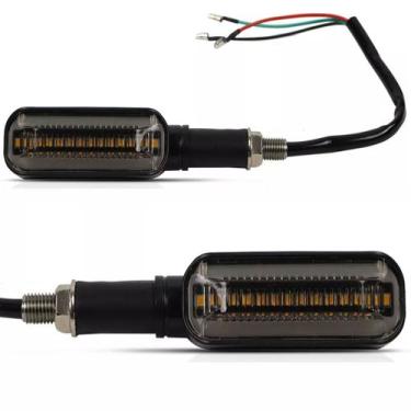 Imagem de Par de Setas Led Com DRL Moto Lux Led Universal 5W 9/36V