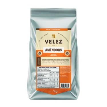 Imagem de Amendoa Sem Casca Crua VELEZ 1kg