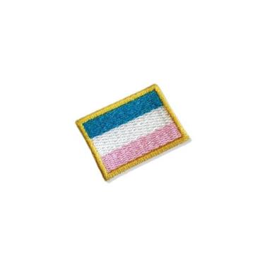 Imagem de BE0031-031 Bandeira Espirito Santos Patch Bordado 3,8x2,5cm - BR44
