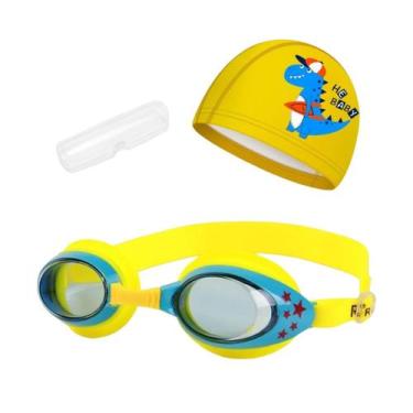 Imagem de Kit Natação Infantil com Óculos Estojo e Touca Coleção Estrelas - Hero