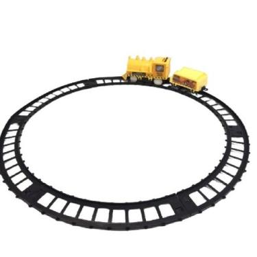 Imagem de Trem Locomotiva brinquedo Trilhos 8 Pçs utilidade infantil - Filó Moda