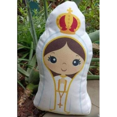 Imagem de Almofada Naninha Santinhos Bebê - Nossa Senhora de Fátima - Fe em Quad
