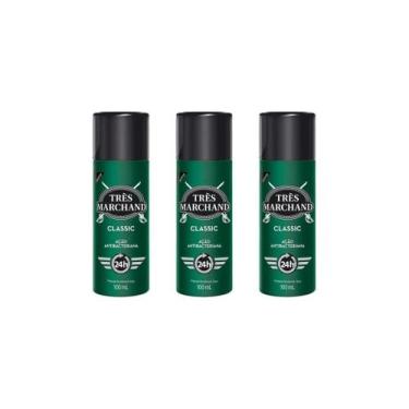 Imagem de Desodorante Spray Tres Marchand 100Ml Classic-Kit C/3Un
