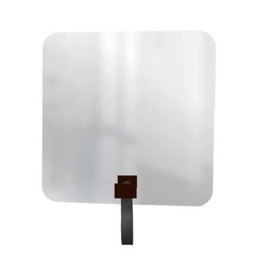 Imagem de Espelho Funcional Hook Corten Alça Preta 50x50 Cm Quadrado - e2g Desig