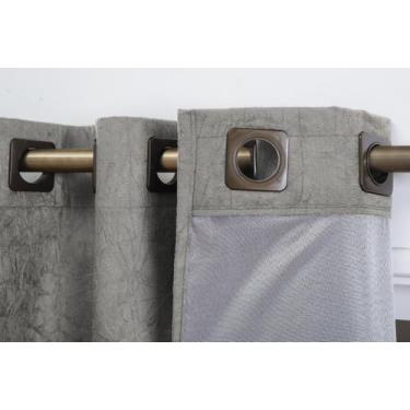 Imagem de Cortina Semi Blackout de Tecido Suede para Janela Quarto Sala Cozinha 