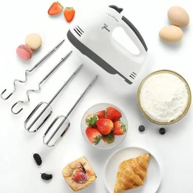 Imagem de Máquina elétrica de bater creme, 7 velocidades, misturador de comida, 