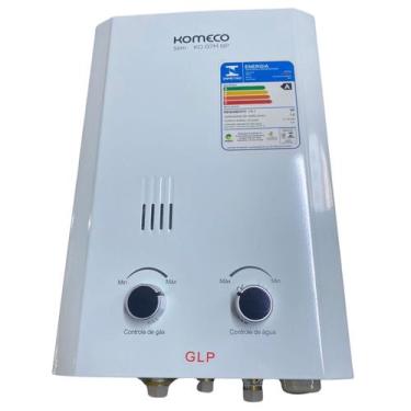 Imagem de Aquecedor Água Komeco Slim KO 07M Pilha GLP Vazão 7 Litros