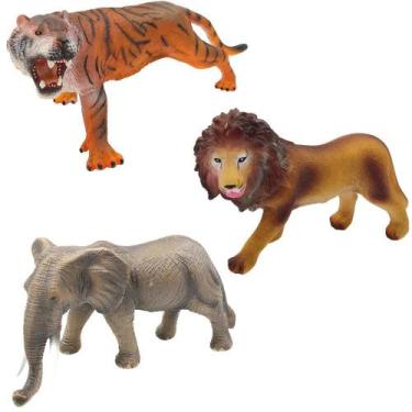 Imagem de Animal Elefante / Leao / Tigre / Guepardo De Vinil Animais - Wellkids