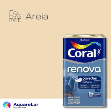 Imagem de Renova Paredes e Tetos Coral Fosco 16L, AREIA