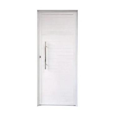 Imagem de Porta lambril com puxador 210x80 branca linha 25 (lado esquerdo) - ALL