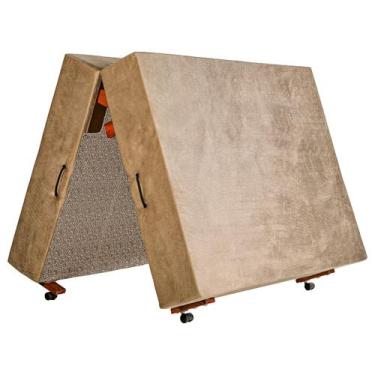 Imagem de Cama Dobrável, Casal de Abrir com Colchão Embutido 130cm x 190cm Kenko