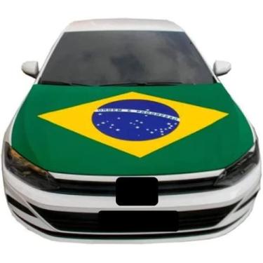 Imagem de Bandeira Do Brasil Para Capô  Veicular - N/A, Verde, Único, Unissex
