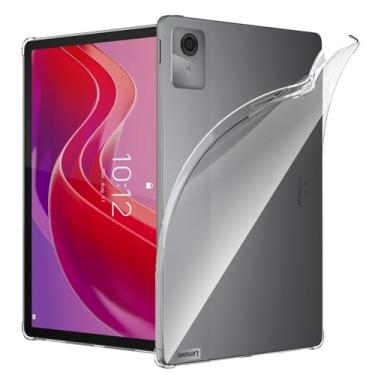 Imagem de Natbok Capa para Lenovo Tab M11 TB-330FU/Lenovo Xiaoxin Pad 2024 27.9 cm TB-331FC, proteção avançada contra quedas de airbag, silicone flexível, TPU à prova de choque, antiarranhões, antiamarelamento,