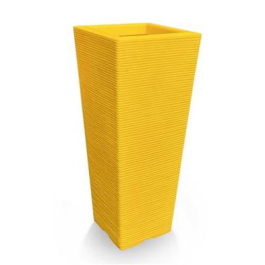 Imagem de Vaso De Planta Grande Quadrado Polietileno 90X40 Amarelo - Foster Plas