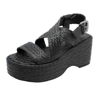 Imagem de Sandalia Feminina Anabela de Juta Lia Line 2260.71440