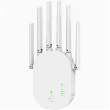 Imagem de Repetidor de Sinal WiFi Sem Fio De 1200Mbps 6 Antenas Amplificador De 