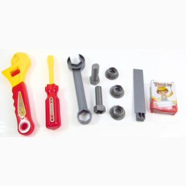 Imagem de Brinquedo kit ferramentas de plastico com 11 peças  - JCM