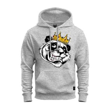Imagem de Moletom Estampado Blusa De Frio Canguru Confortável King OF Panda - Su