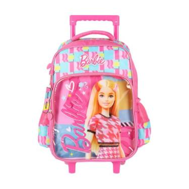 Imagem de Mochila com Rodinhas Barbie Rosa Lançamento 2025 Luxcel