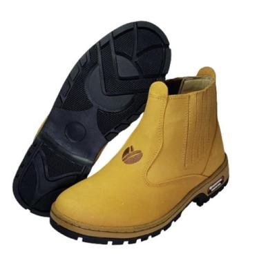 Imagem de Botina em Couro Modativa Agriculture - MODATIVA FRANCA, Amarelo, 35, M