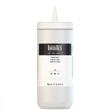 Imagem de Tinta Acrílica Tela Liquitex Soft Body 946ml Titanium White, Soft Body
