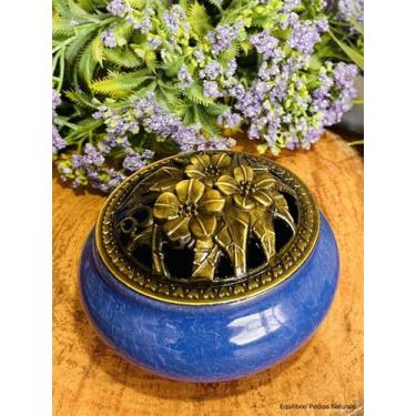 Imagem de Turíbulo Queimador Defumador Incensário De Mesa Porcelana - Equilíbrio