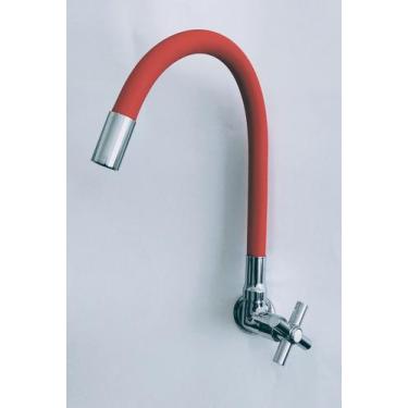 Imagem de Torneira Gourmet Cozinha VERMELHA C-64 Parede 1/4v. - Reino das Tornei
