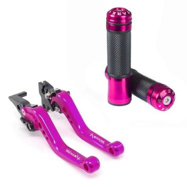 Imagem de Kit Manete Manopla Esportivo Nx 200 400 Falcon Bros Tornado Xr 300 Xlx