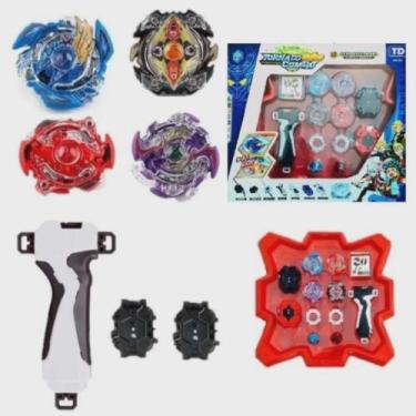 Imagem de Arena Beyblade Storm Gyro 2 Bey Blade 2 Lançador 4 Premium Arena Beybl