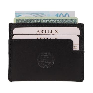 Imagem de Carteira Slim Artlux em Couro 964, Preto