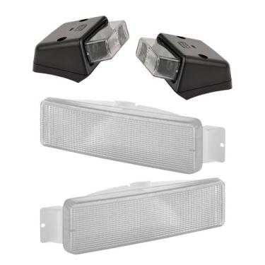 Imagem de Kit Par Lanterna ford cargo setas + pisca + delimitadora Teto CR - GF 