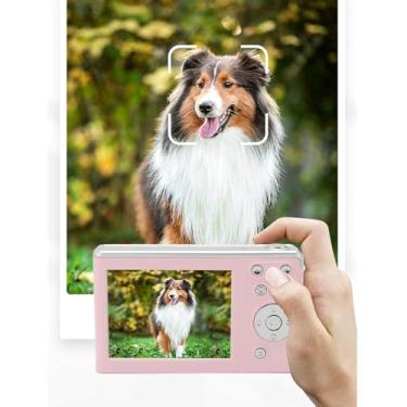 Imagem de Câmera Digital 4K para Fotografia, Câmera Vlogging de 50 MP Com Zoom 16x, Câmeras Compactas Anti-vibração de 2,8 Polegadas Com Foco Automático e Luz de Preenchimento para Retrato