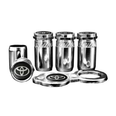 Imagem de Bico Tampa Pino Válvula Antifurto Cromado Roda Emblema - GP