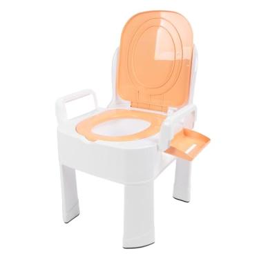 Imagem de Mesa de Cabeceira, Assento Sanitário para Chuveiro Resistente Anti-queda Base Removível e Antiderrapante Excesso de Peso Grande para Quartos (Ouro)